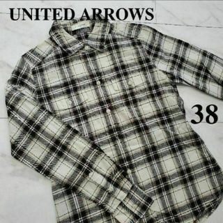 ユナイテッドアローズ(UNITED ARROWS)のユナイテッドアローズ　チェックシャツ　長袖　M　レディース　服　古着(シャツ/ブラウス(長袖/七分))