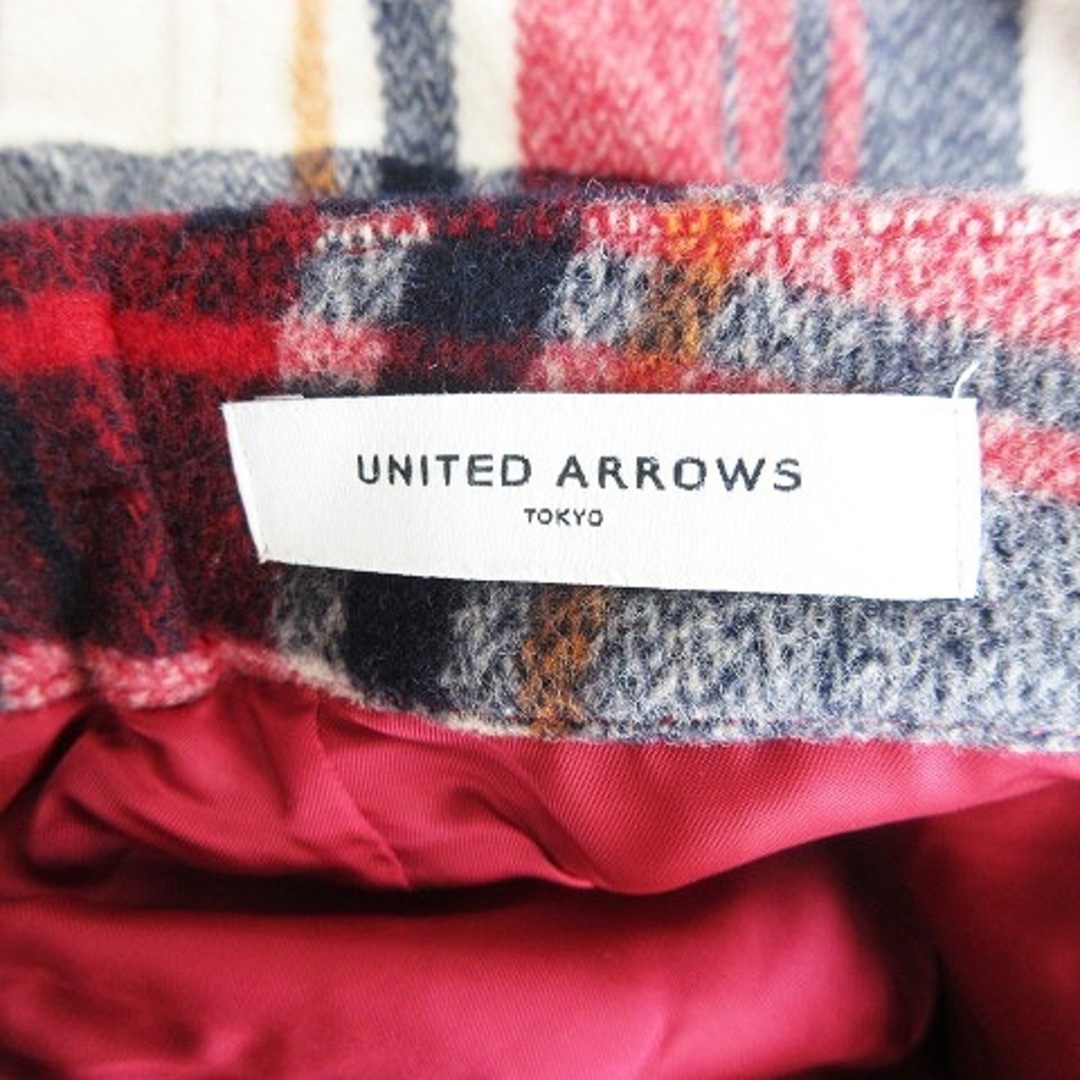 UNITED ARROWS(ユナイテッドアローズ)のユナイテッドアローズ スカート タイト ひざ丈 チェック 38 赤 ボトムス レディースのスカート(ひざ丈スカート)の商品写真