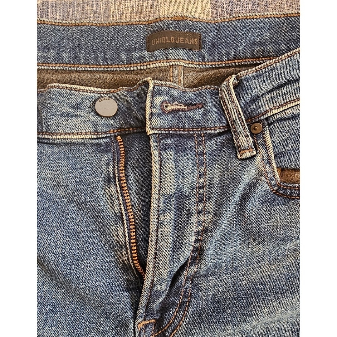 UNIQLO(ユニクロ)のユニクロ　メンズ　ジーンズ　ヒートテック メンズのパンツ(デニム/ジーンズ)の商品写真