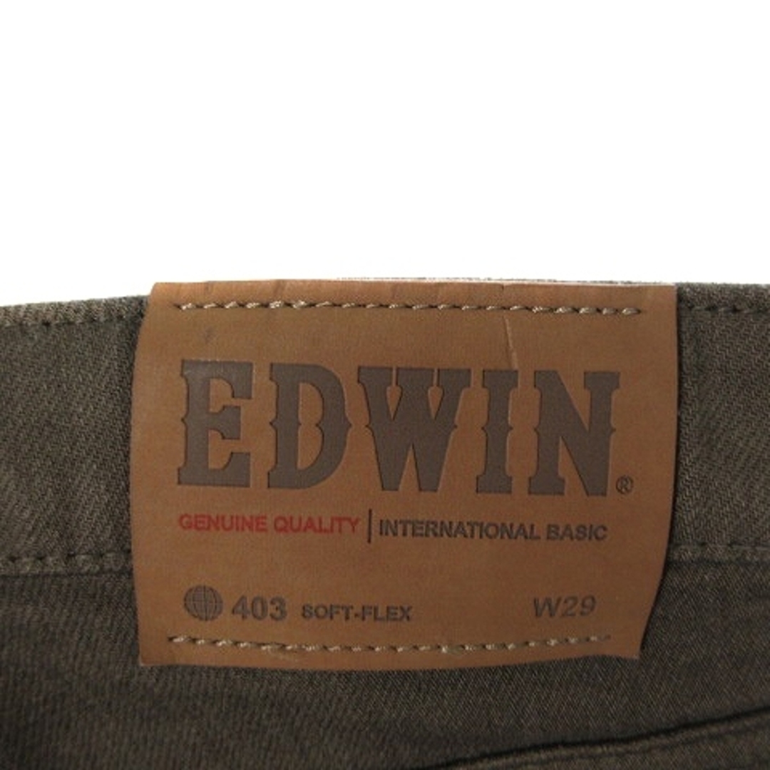 EDWIN(エドウィン)のエドウィン 403 デニムパンツ ジーンズ ジップフライ 29 カーキ メンズのパンツ(スラックス)の商品写真