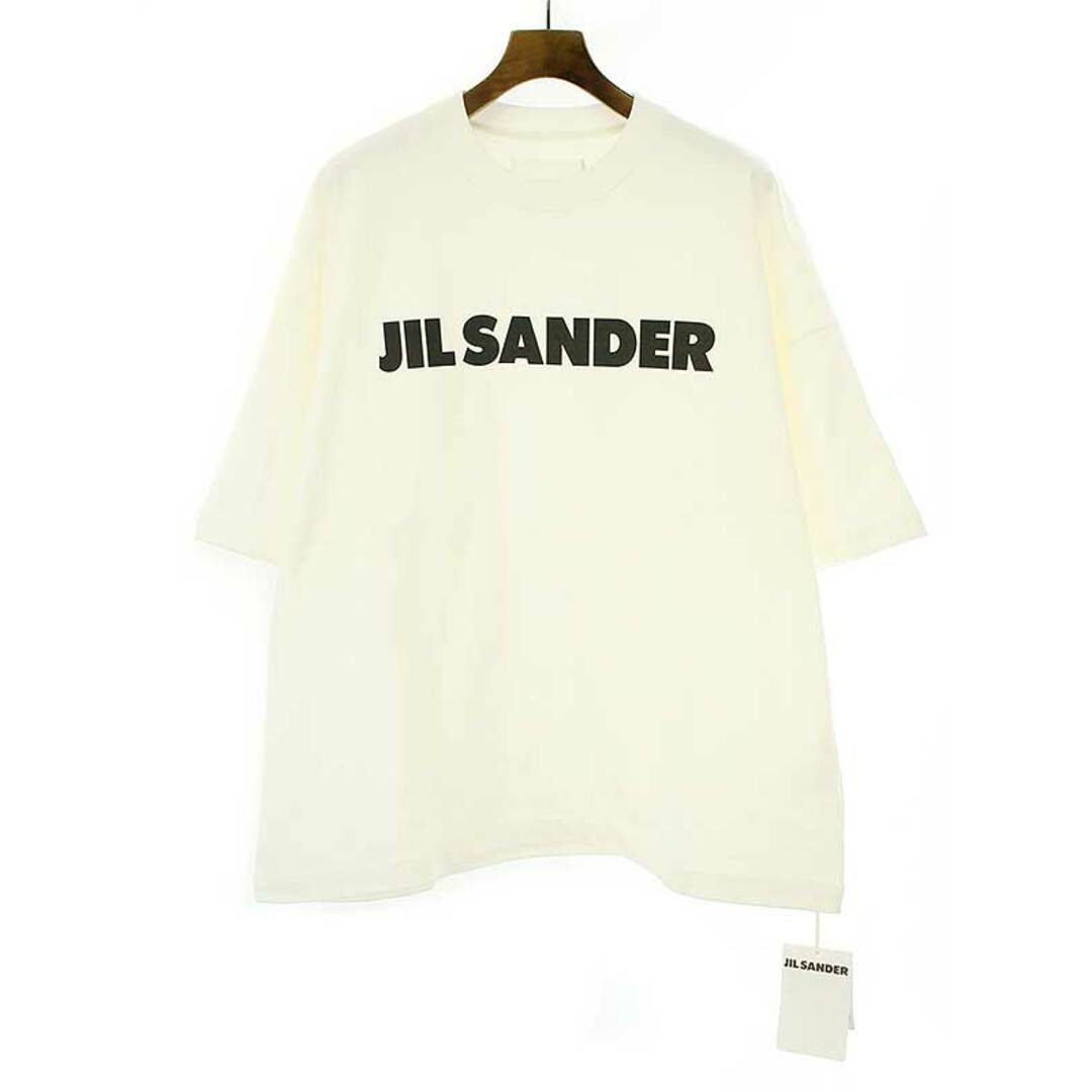 新品未使用品ＳJIL SANDER ジルサンダー 22AW ロゴプリント オーバーサイズTシャツ J21GC0001 ホワイト XL