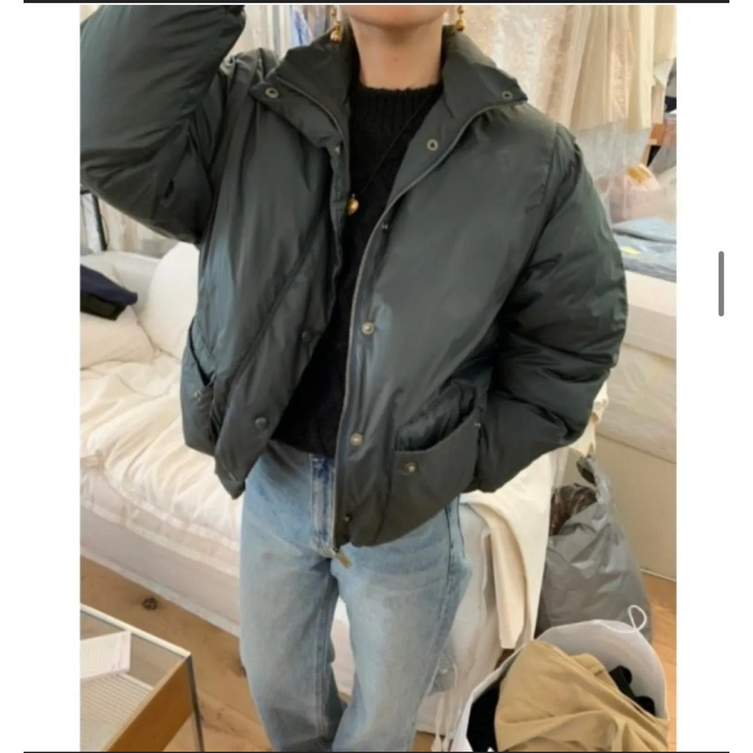 MONE forest green puffer jacket 韓国 ounce レディースのジャケット/アウター(ダウンジャケット)の商品写真