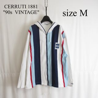 90s CERRUTI 1881 ジップ パーカー ジャケット フーディー M(パーカー)