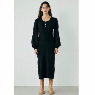 マウジー(moussy)のMOUSSY SPOON NECK TIGHT ドレス(ロングワンピース/マキシワンピース)