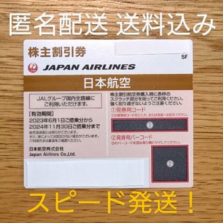 【匿名配送・送料込】JAL株主割引券　1枚(航空券)