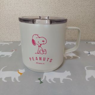 スヌーピー(SNOOPY)の希少 スヌーピーステンレスmugフタ付(タンブラー)