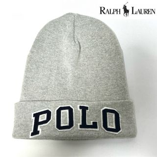 ポロラルフローレン(POLO RALPH LAUREN)の【新品】①Polo Ralph Laurenラルフローレン立体ロゴニットキャップ(ニット帽/ビーニー)