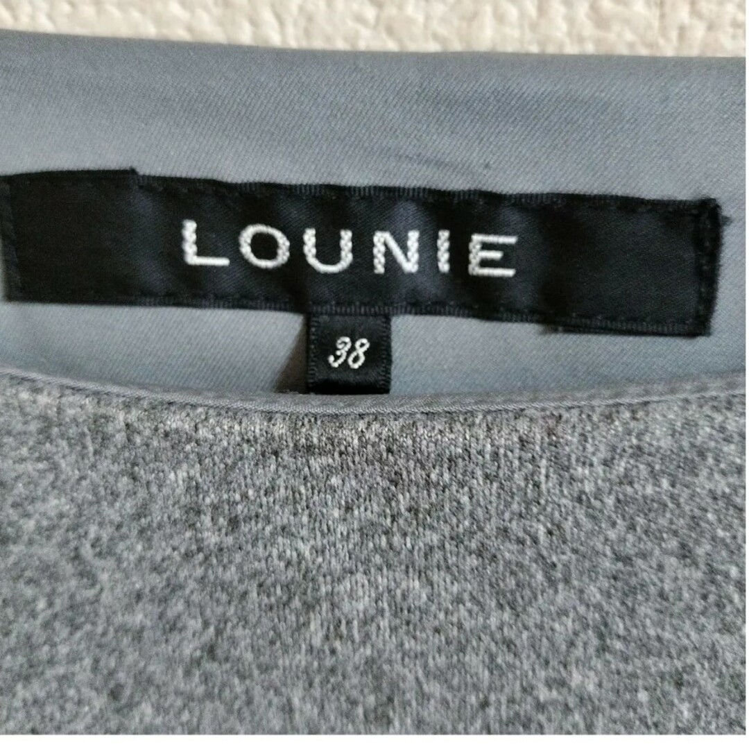 LOUNIE(ルーニィ)のLOUNIE　冬素材　セットアップ風ワンピース　Mサイズ レディースのワンピース(ひざ丈ワンピース)の商品写真