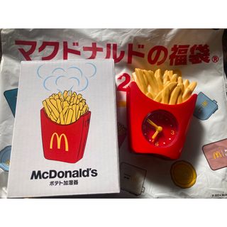 マクドナルド ボテト型 加湿器と目覚まし時計(置時計)