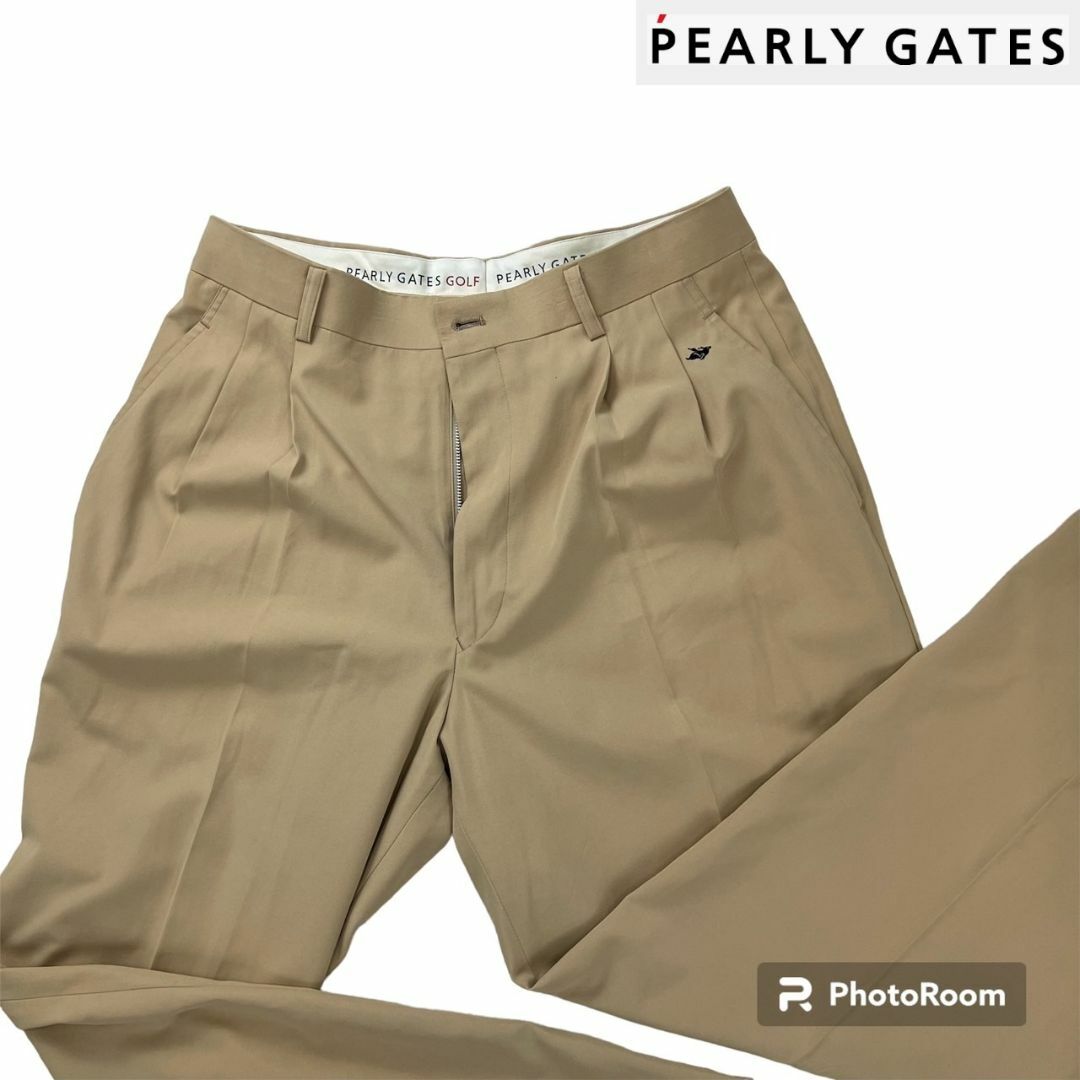 ウエア【PEARLY GATES パーリーゲイツ ゴルフパンツ タック ベージュ５】