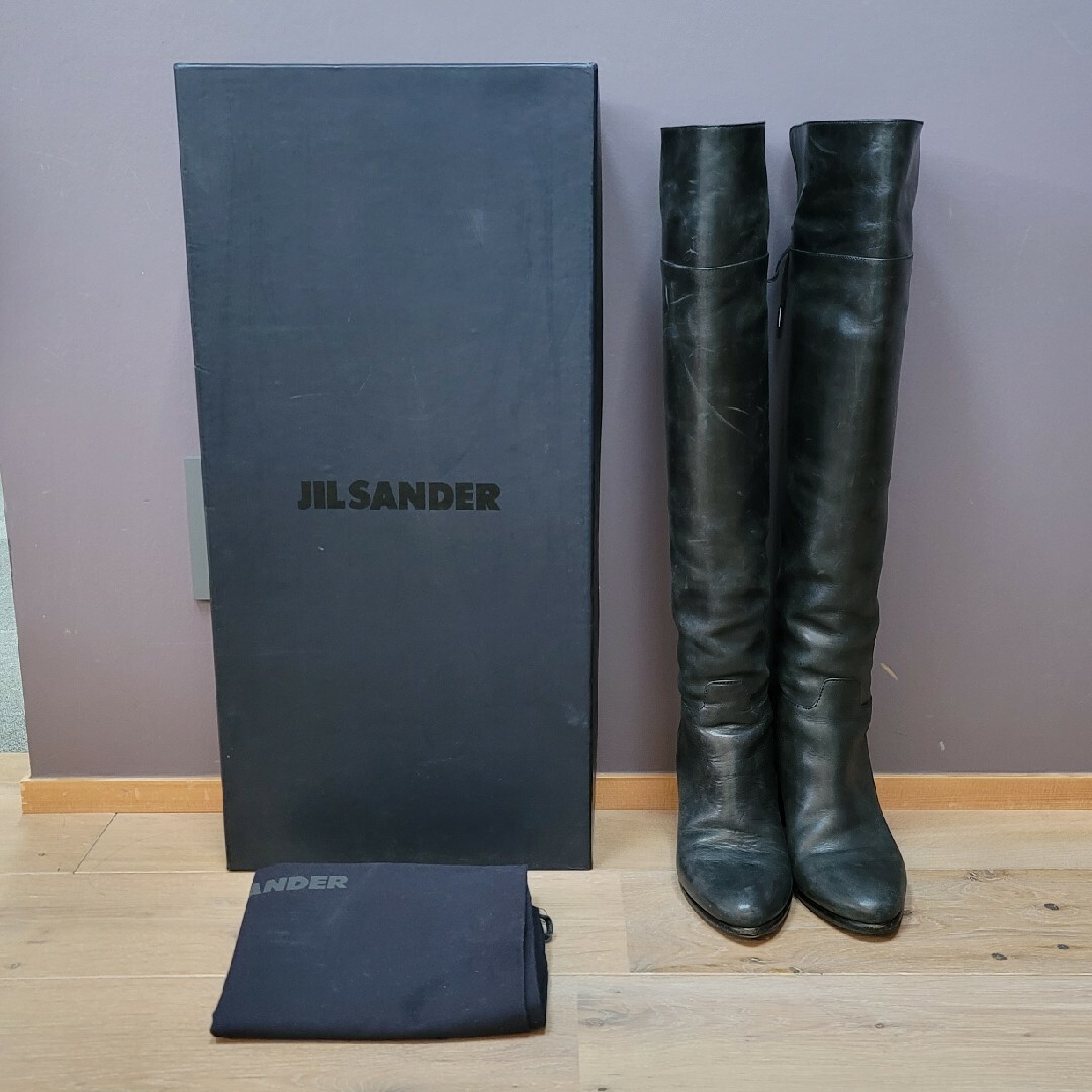 JIL SANDER NAVY(ジルサンダーネイビー)のJIL SANDER NAVY ニーハイブーツ レディースの靴/シューズ(ブーツ)の商品写真