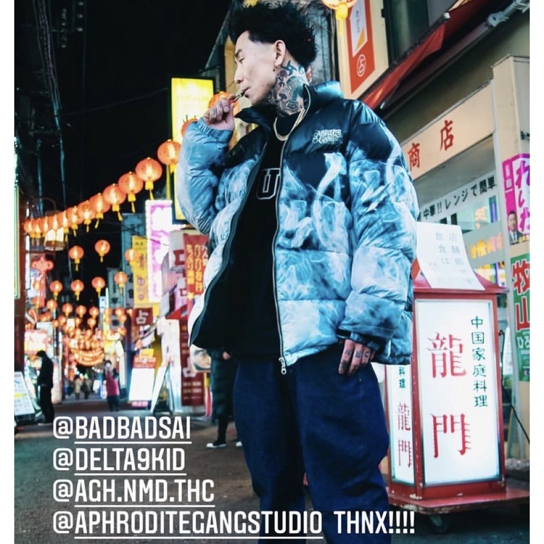 アフロディーテギャング SMOKE DOWN JACKET 舐達麻 88着限定 アフロディーテギャング SMOKE DOWN JACKET 舐達麻 88着限定