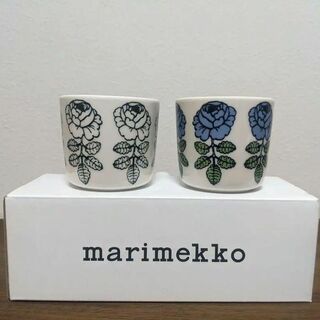 アラビア(ARABIA)のマリメッコ　marimekko　ラテマグ　ヴィヒキルース　2個　新品(グラス/カップ)
