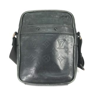 ルイヴィトン(LOUIS VUITTON)のルイヴィトン LOUIS VUITTON ダヌーブPM M43681 モノグラムシャドウ ポシェット 斜め掛け ショルダーバッグ レザー ブラック(ショルダーバッグ)