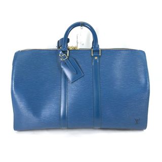 ルイヴィトン(LOUIS VUITTON)のルイヴィトン LOUIS VUITTON キーポル45 M42975 エピ 旅行バッグ ハンドバッグ カバン ボストンバッグ エピレザー トレドブルー ブルー(ボストンバッグ)