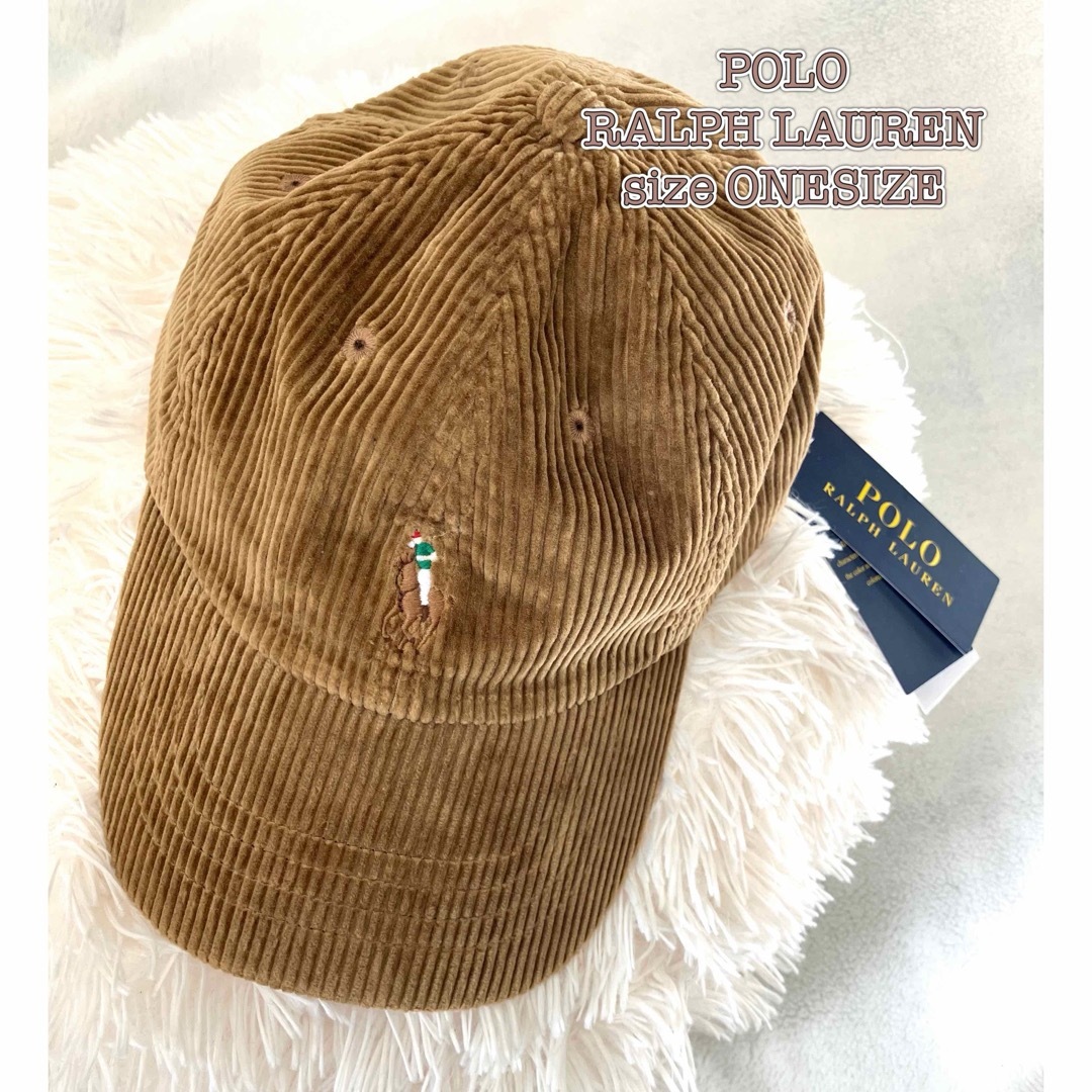 POLO RALPH LAUREN(ポロラルフローレン)のタグ付新品♡POLO RALPHLAUREN ラルフローレン 帽子 レディースの帽子(キャップ)の商品写真