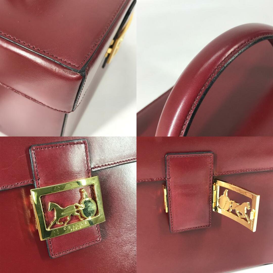 CELINE - セリーヌ CELINE バニティ 馬車金具 ヴィンテージ CELINE - セリーヌ CELINE バニティ 馬車金具 ヴィンテージ
