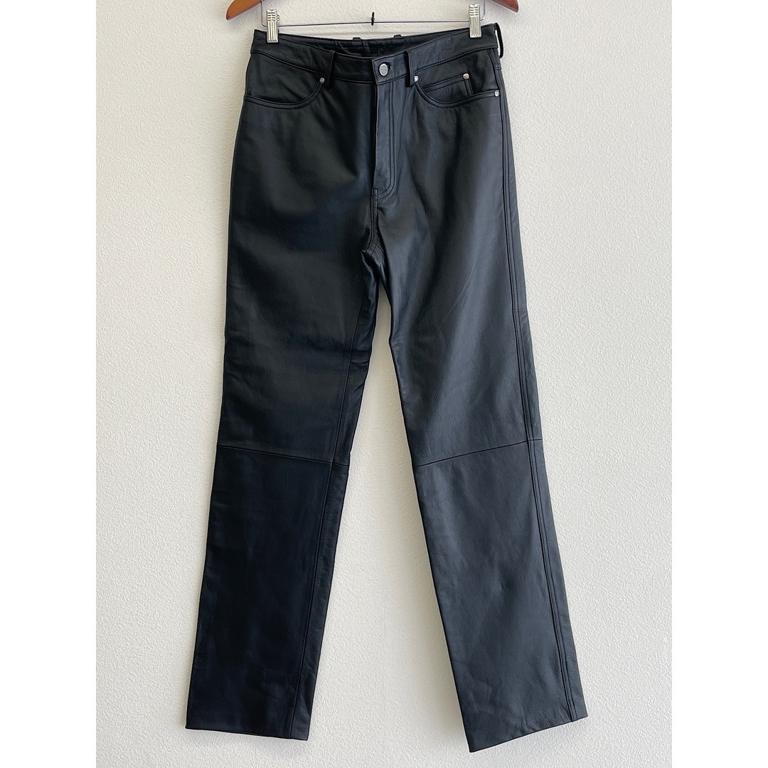 『USED』HARLEY DAVIDSON ハーレーダビッドソン レザーパンツ サイズ32 バイカー ライダー 牛革/ポリエステル  メンズ
