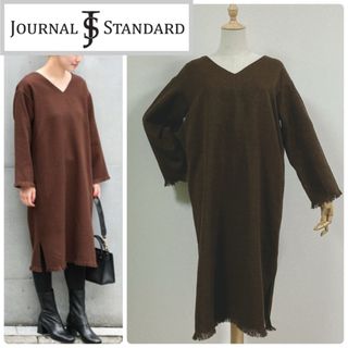 ジャーナルスタンダード(JOURNAL STANDARD)のジャーナルスタンダード　ツイードワンピース フリンジ(ひざ丈ワンピース)