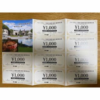 ベルーナ 株主優待 1万円分(レストラン/食事券)