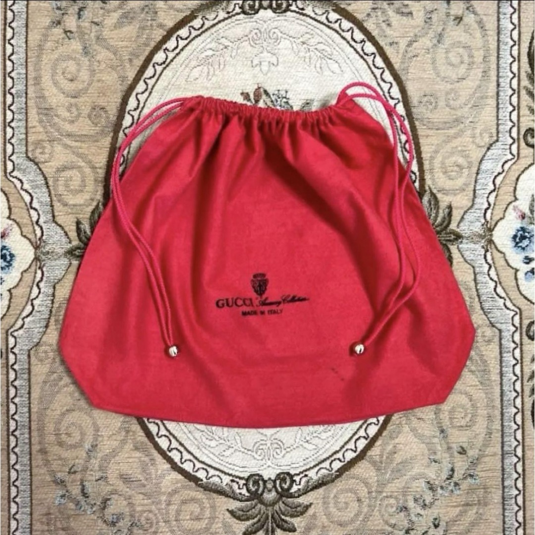 Gucci(グッチ)のGUCCI オールドグッチ 大きめ巾着 ヴィンテージ レディースのファッション小物(ポーチ)の商品写真
