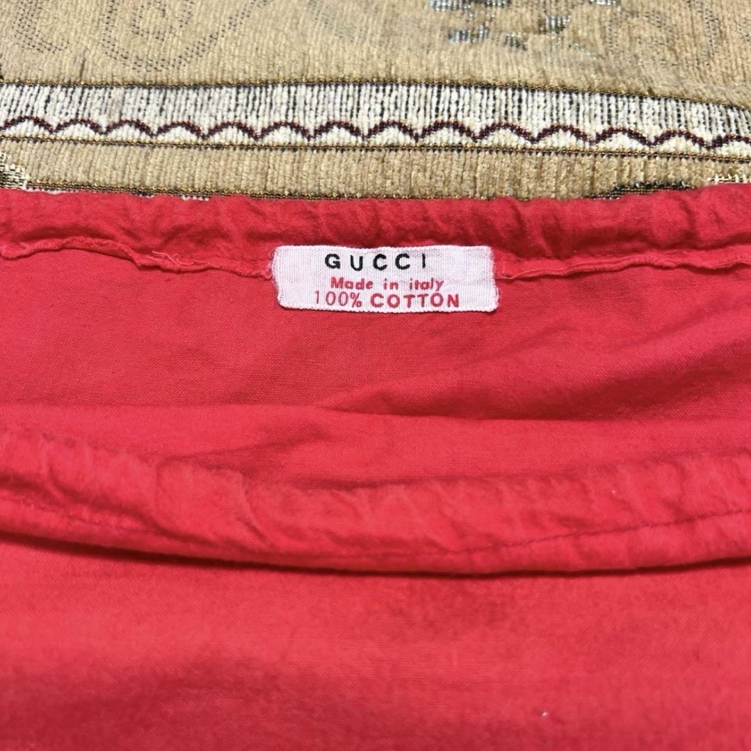 Gucci(グッチ)のGUCCI オールドグッチ 大きめ巾着 ヴィンテージ レディースのファッション小物(ポーチ)の商品写真