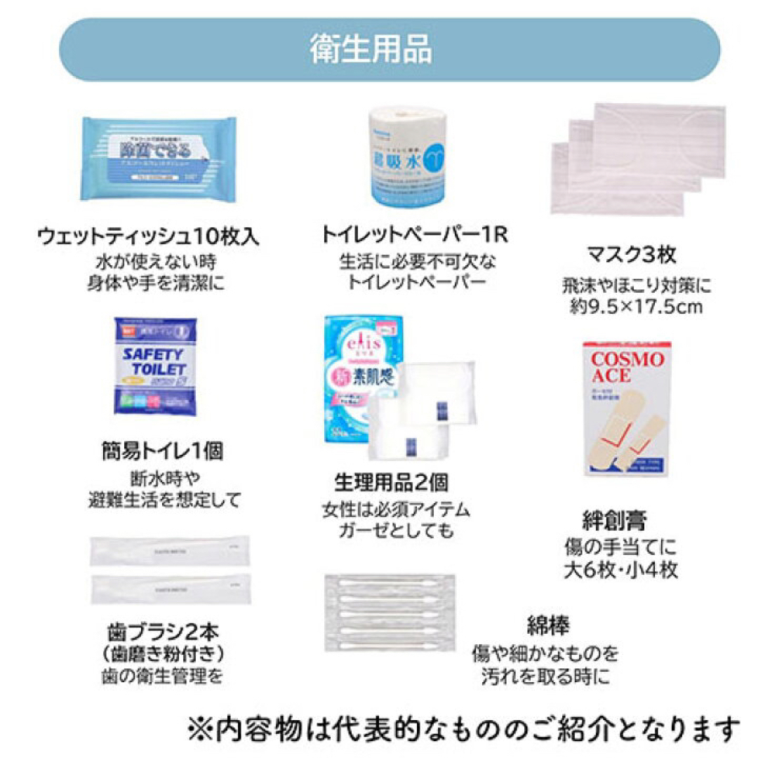 【新品】非常用防災リュック25点セット オレンジ 防災用品 セット品 防災セット インテリア/住まい/日用品の日用品/生活雑貨/旅行(防災関連グッズ)の商品写真