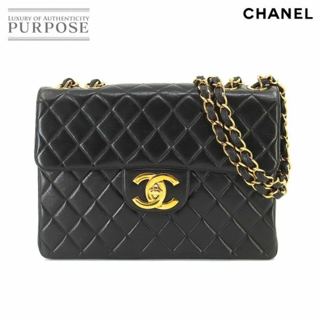 シャネル CHANEL マトラッセ 30 チェーン ショルダー バッグ レザー ブラック A04412 ヴィンテージ ゴールド 金具 VLP 90209456オープンポケット×１内側