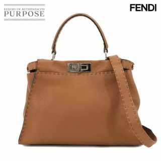 フェンディ(FENDI)の新品同様 フェンディ FENDI セレリア ピーカブー レギュラー 2way ハンド ショルダー バッグ 8BN290 VLP 90218637(ハンドバッグ)