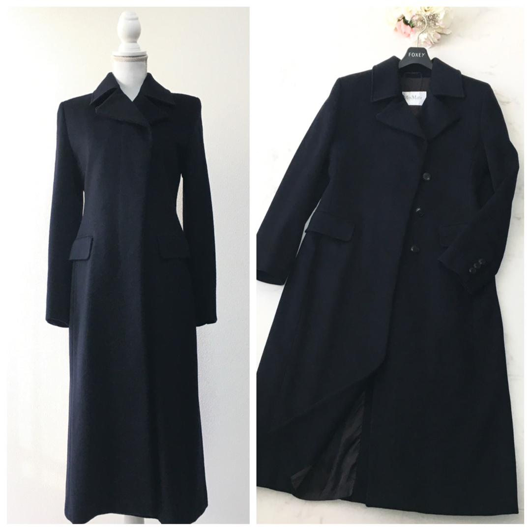 美品 白タグ MaxMara マックスマーラ ロング ウール コート 美品 白タグ MaxMara マックスマーラ ロング ウール コート