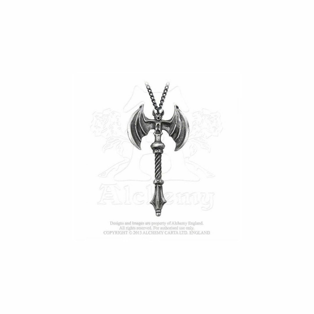 ALCHEMY GOTHIC; Skull Crusher Axe Neck.. レディースのアクセサリー(ネックレス)の商品写真