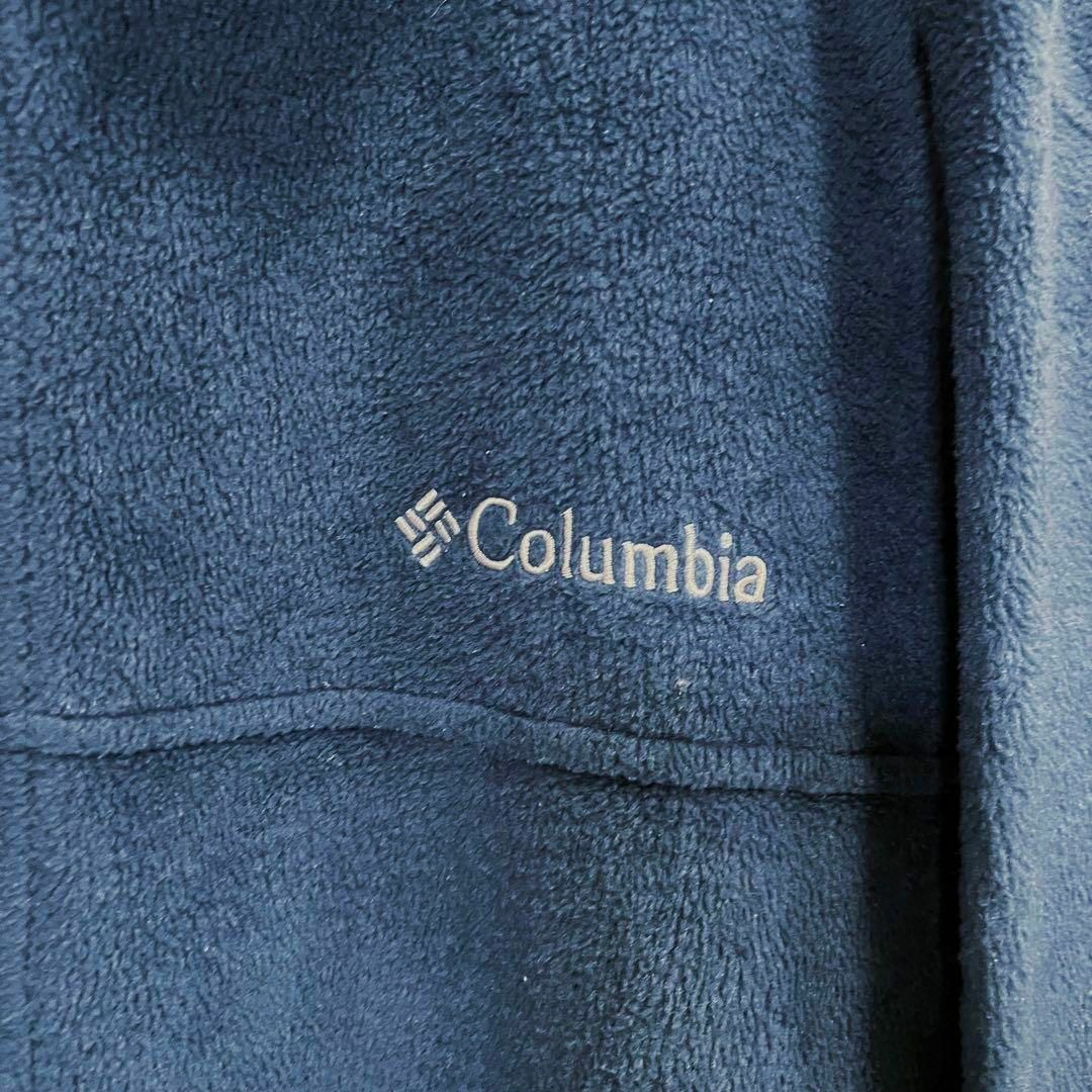 Columbia(コロンビア)のUSアウトドア古着　コロンビアゆるだぼオーバーサイズフリースジャケット　ネイビー メンズのジャケット/アウター(ブルゾン)の商品写真