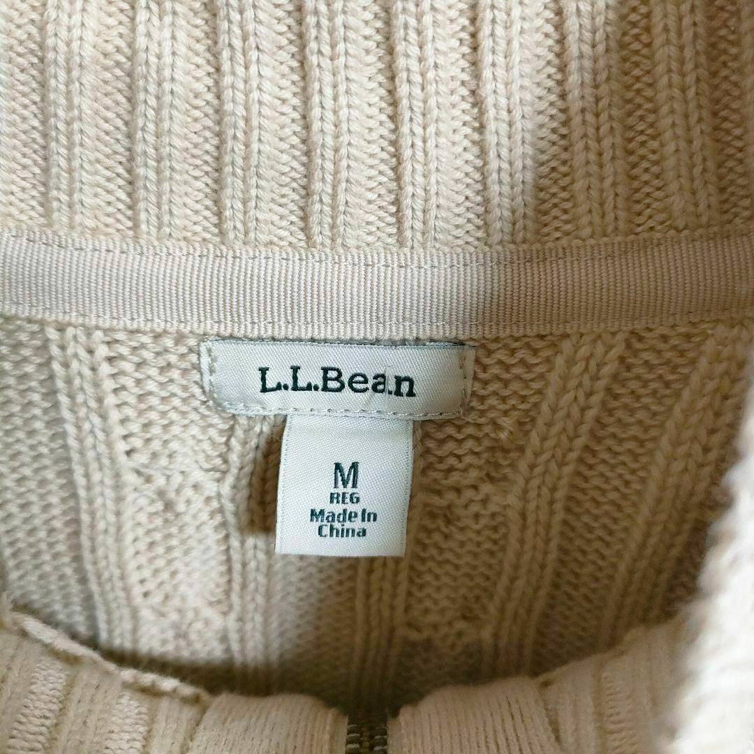 L.L.Bean(エルエルビーン)の【L.L.Bean エルエルビーン】ニット（M）ブルゾン ジップアップ レディースのトップス(ニット/セーター)の商品写真