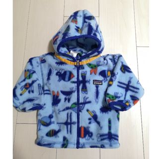 パタゴニア(patagonia)の新品！パタゴニアのフリース&手袋　12M☆虫柄ベビー(ジャケット/コート)