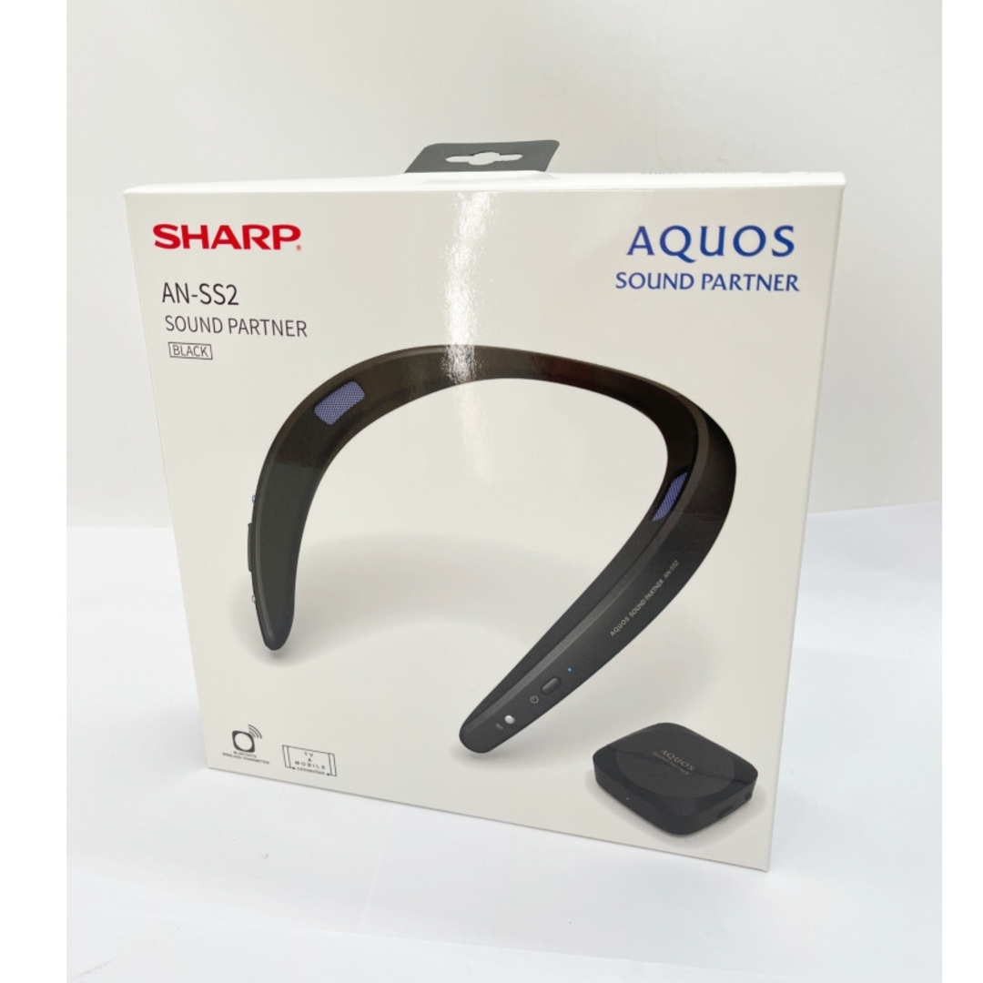 オーディオ機器◆◆SHARP シャープ ヘッドホン ワイヤレスネックスピーカー  AN-SS2 ブラック