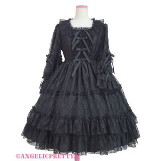 アンジェリックプリティー(Angelic Pretty)のAngelic Pretty Lacy Prima ワンピース クロ(ひざ丈ワンピース)