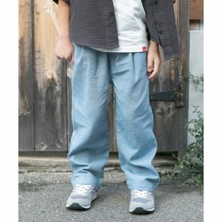 アーバンリサーチドアーズ(URBAN RESEARCH DOORS)の【BLUE】ツイルタックストレートパンツ(KIDS)(その他)