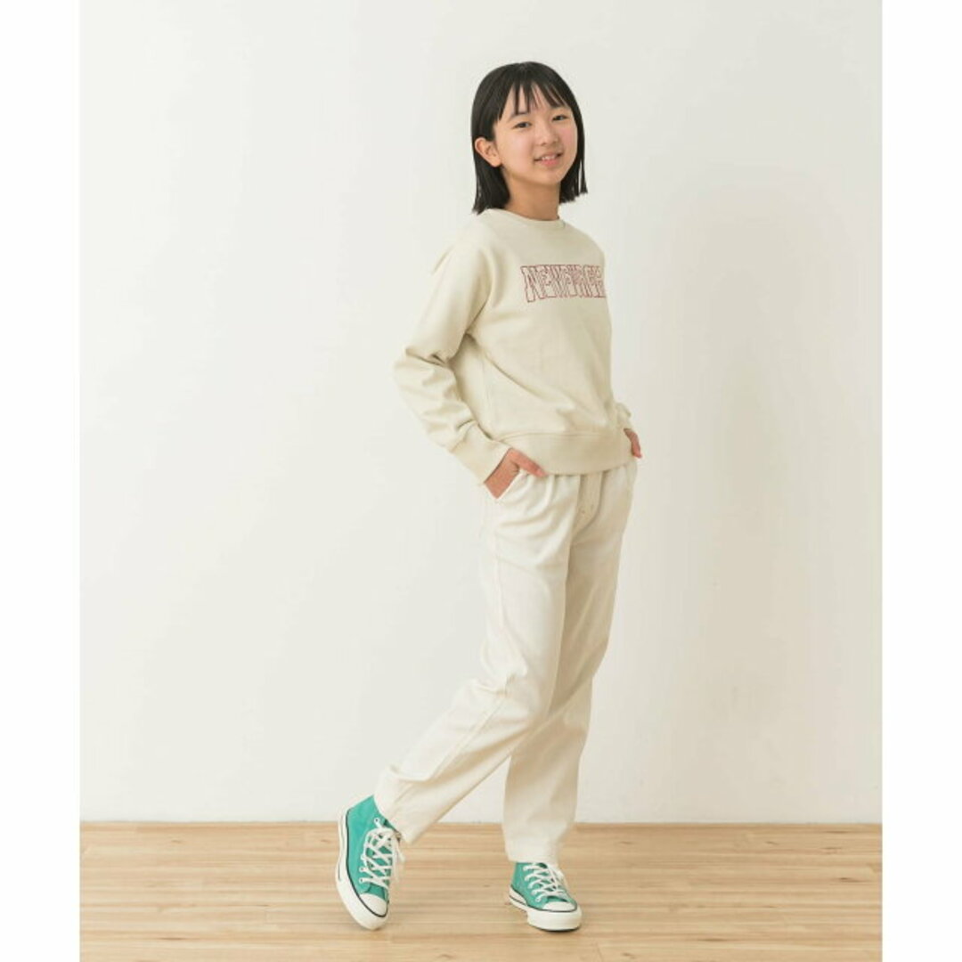 URBAN RESEARCH DOORS(アーバンリサーチドアーズ)の【IVORY】『WEB/一部店舗限定』ツイルタックストレートパンツ(KIDS) キッズ/ベビー/マタニティのキッズ服女の子用(90cm~)(パンツ/スパッツ)の商品写真