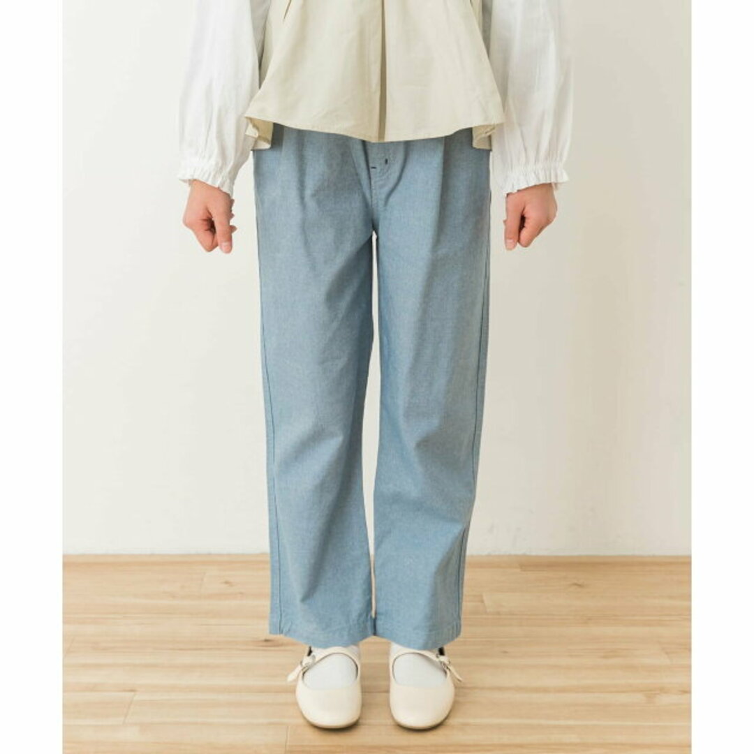 URBAN RESEARCH DOORS(アーバンリサーチドアーズ)の【IVORY】『WEB/一部店舗限定』ツイルタックストレートパンツ(KIDS) キッズ/ベビー/マタニティのキッズ服女の子用(90cm~)(パンツ/スパッツ)の商品写真