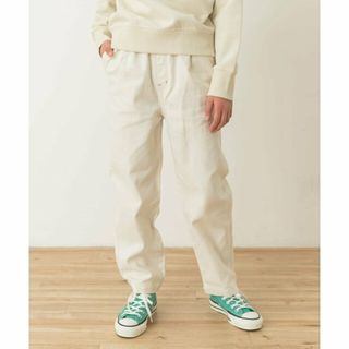 アーバンリサーチドアーズ(URBAN RESEARCH DOORS)の【IVORY】『WEB/一部店舗限定』ツイルタックストレートパンツ(KIDS)(パンツ/スパッツ)