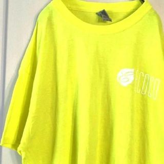 ギルダン GILDAN ECOCO Tシャツ XL イエロー 黄色 古着(Tシャツ/カットソー(半袖/袖なし))