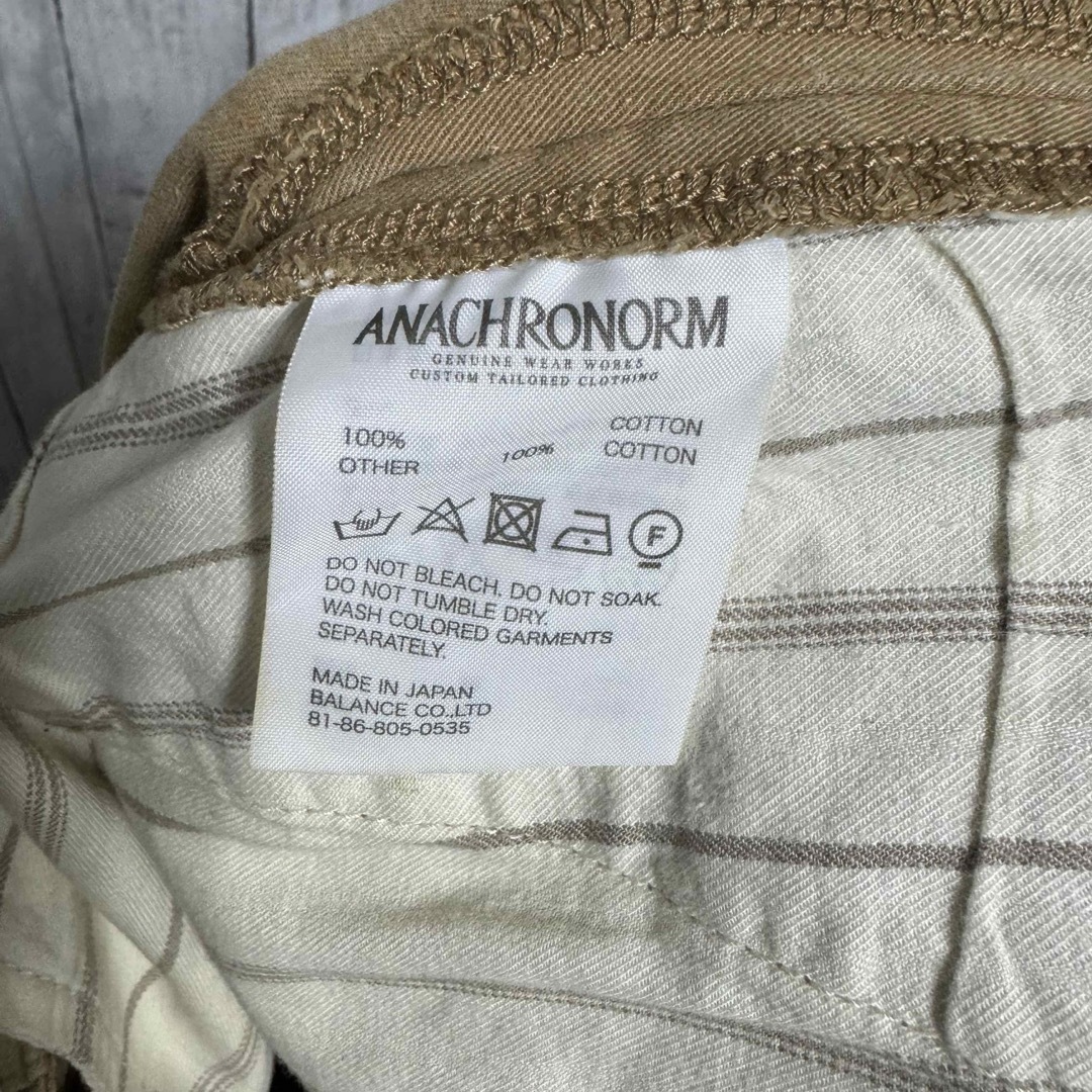 anachronorm(アナクロノーム)のANACHRONORM ウォッシュ加工テーパードチノ！日本製！  メンズのパンツ(チノパン)の商品写真