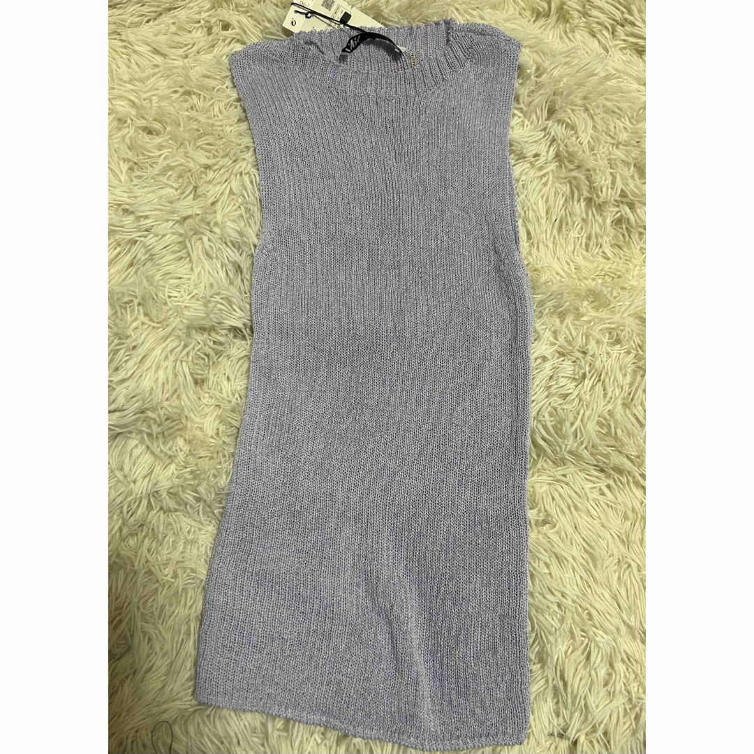 ZARA(ザラ)のFINE KNIT TOP ZARA レディースのトップス(タンクトップ)の商品写真