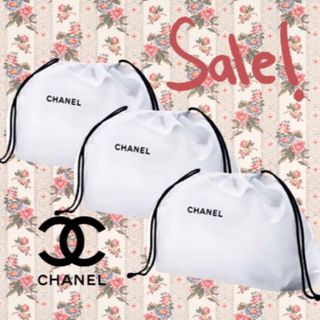 シャネル(CHANEL)のCHANEL シャネル 巾着 コットン ノベルティ 3点 お値下げ不可(ポーチ)