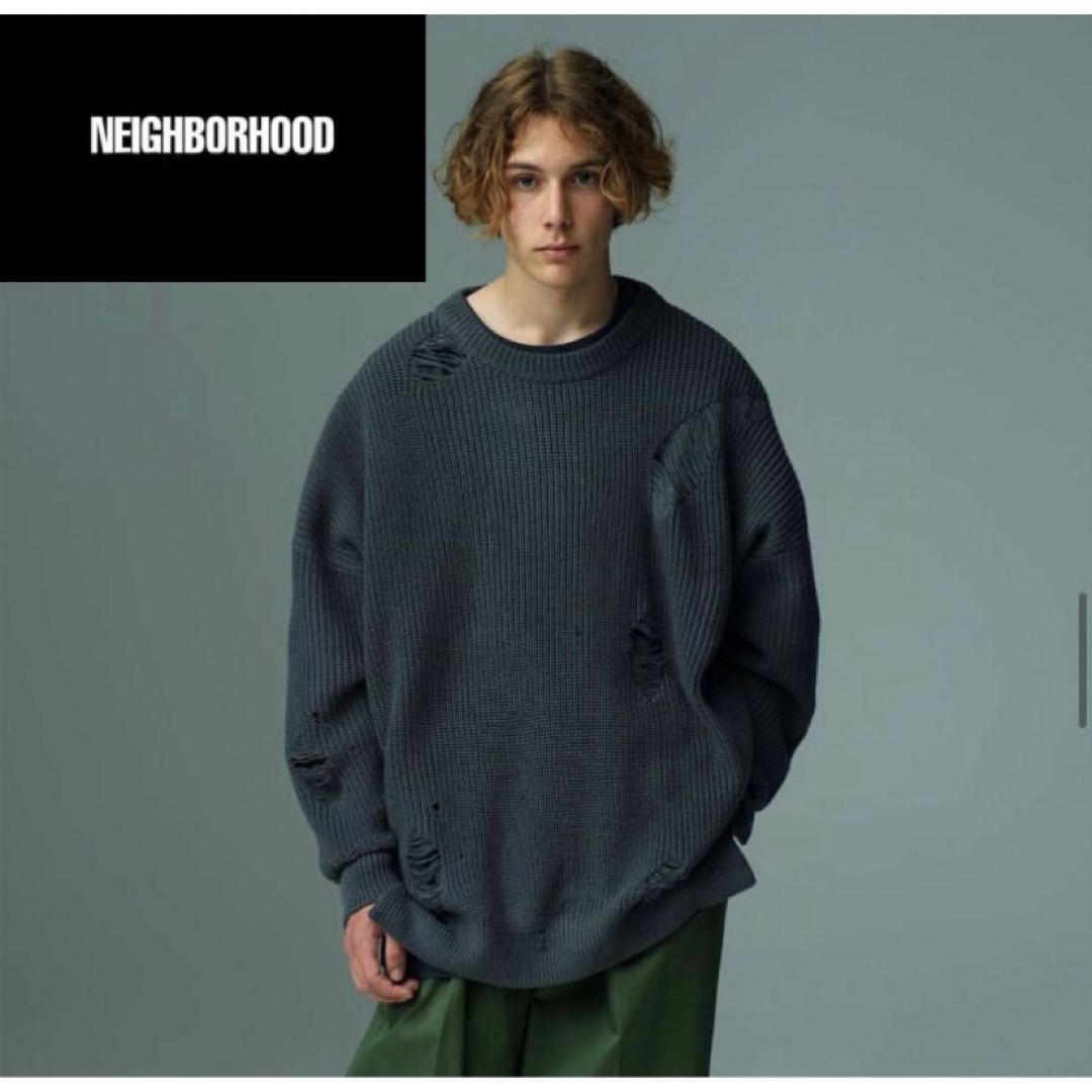 NEIGHBORHOOD(ネイバーフッド)の最終値下げ 20AW NEIGHBORHOOD CREWNECK SWEATER メンズのトップス(ニット/セーター)の商品写真