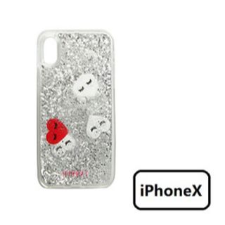 アイフォリア(IPHORIA)のiPhone X  IPHORIA  Hearts Transparent(iPhoneケース)