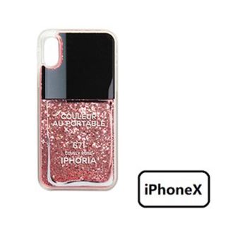 アイフォリア(IPHORIA)のiPhone X IPHORIA Nailpolish Lovely Rose(iPhoneケース)