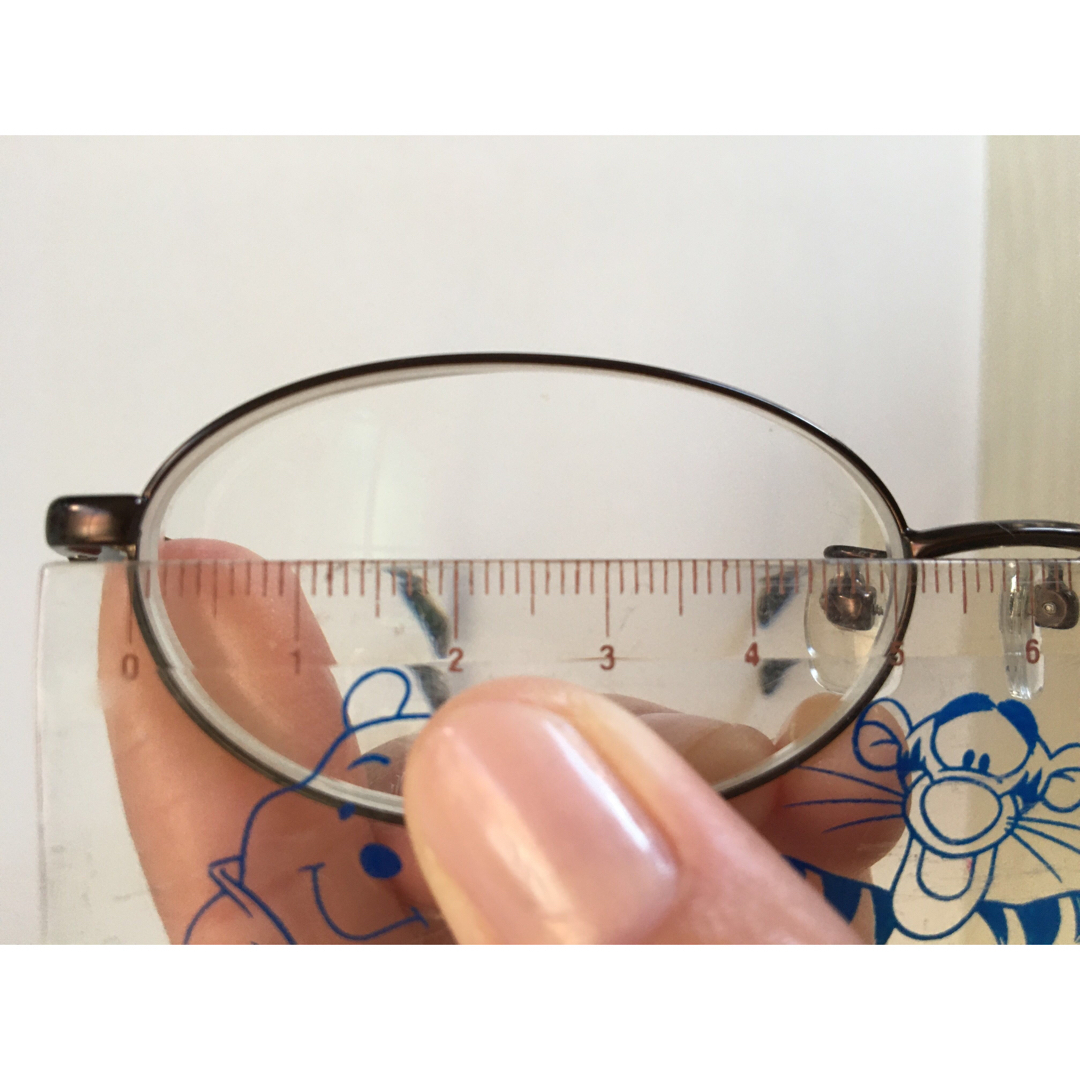 JINS(ジンズ)のレディース　眼鏡　度入り　眼鏡　黒に近いブラウン　BLACKブラウン　シンプル レディースのファッション小物(サングラス/メガネ)の商品写真