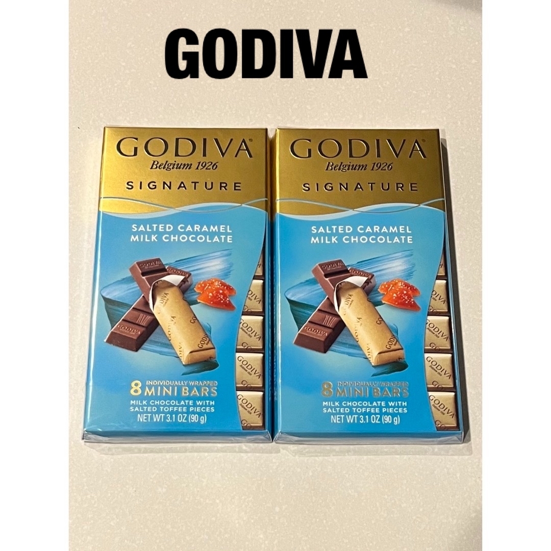 GODIVA(ゴディバ)のGODIVA　ゴディバ　シグネチャー　ミニバー　ソルトキャラメル　8個入り×2箱 食品/飲料/酒の食品(菓子/デザート)の商品写真