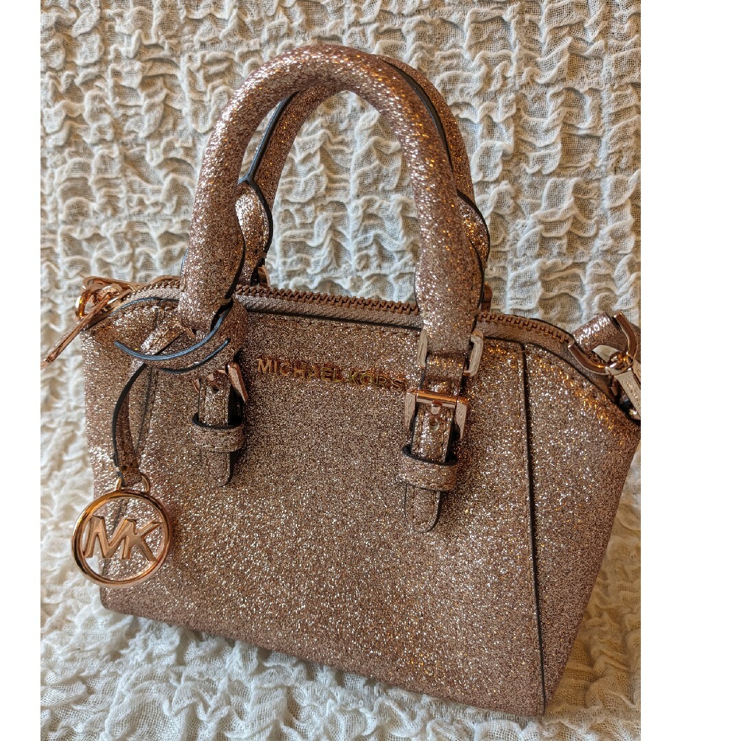 Michael Kors(マイケルコース)のマイケルコース●2way ショルダーバッグ ピンク グリッター●美品 レディースのバッグ(ショルダーバッグ)の商品写真